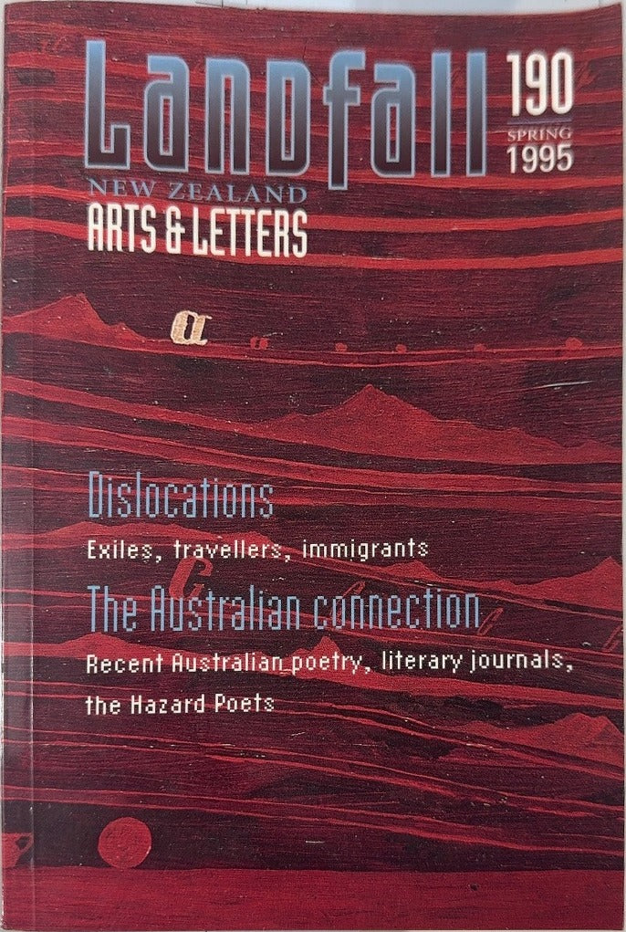 Landfall 190 - By University of Otago Press — front cover
