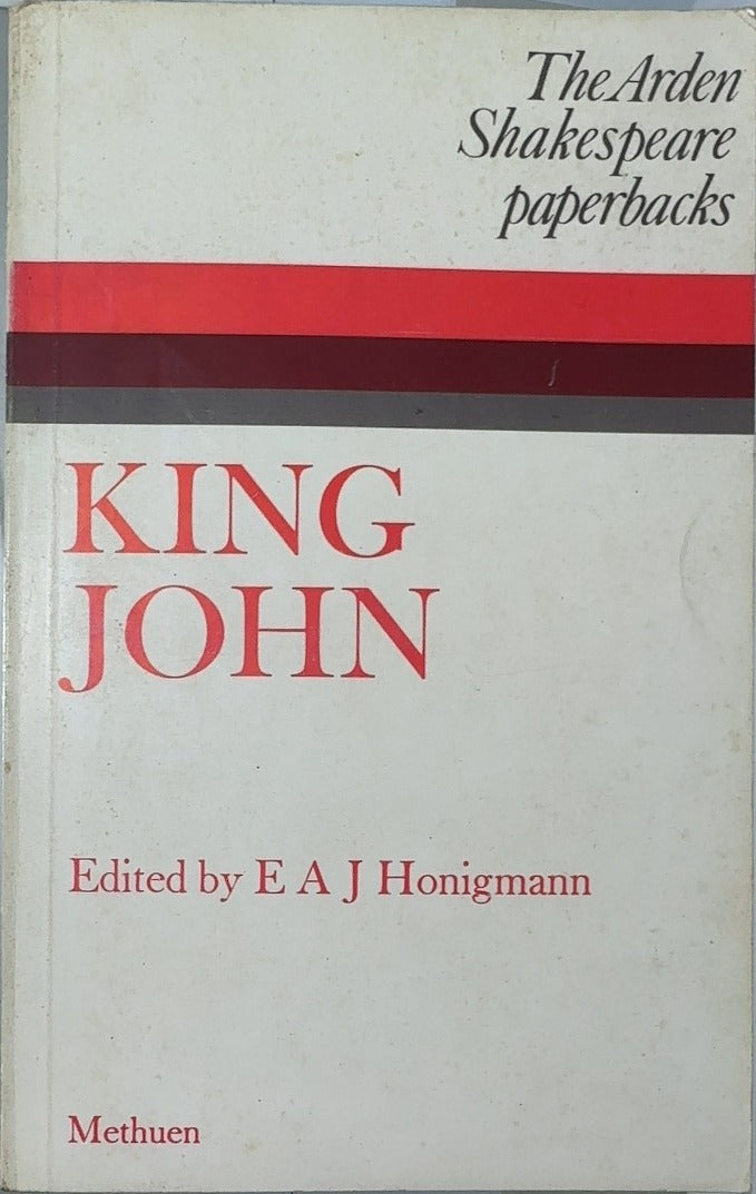 King John - By E. A. J. Honigmann — front cover