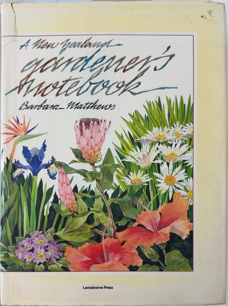 A New Zealand Gardener's Notebook - By Barbara Matthews — front cover