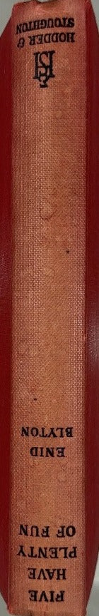 Five Have Plenty of Fun - By Enid Blyton - spine