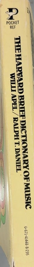 The Harvard Brief Dictionary of Music - By Willi Apel & others - spine