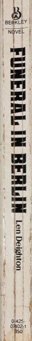 Funeral in Berlin - By Len Deighton - spine