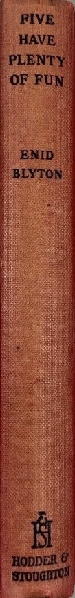 Five Have Plenty of Fun - By Enid Blyton - spine