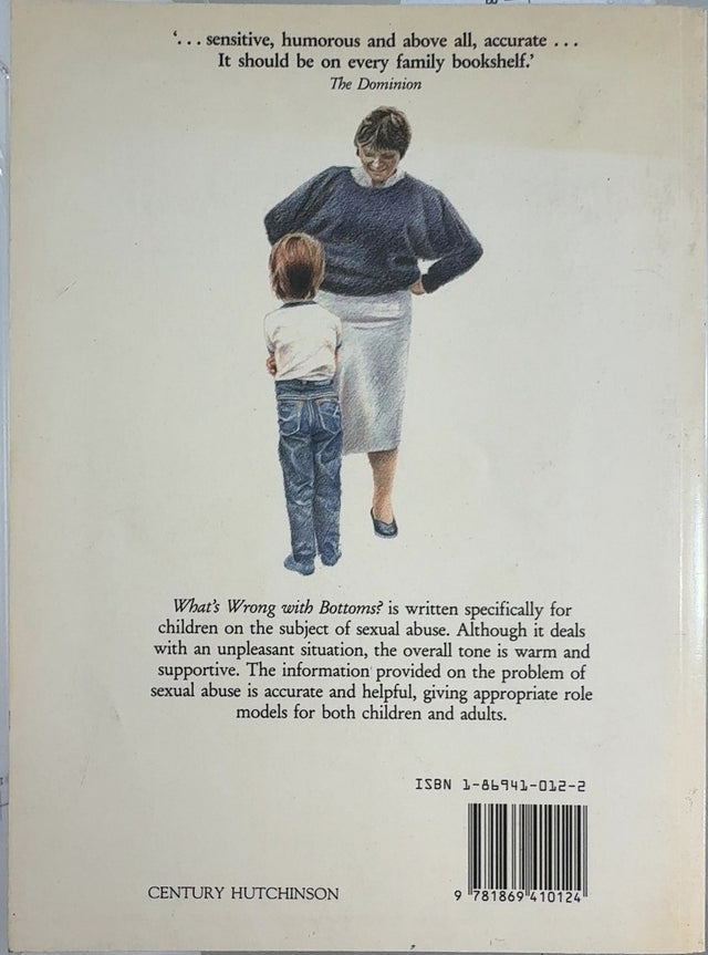 What's Wrong with Bottoms? - By Jenny Hessell - back cover