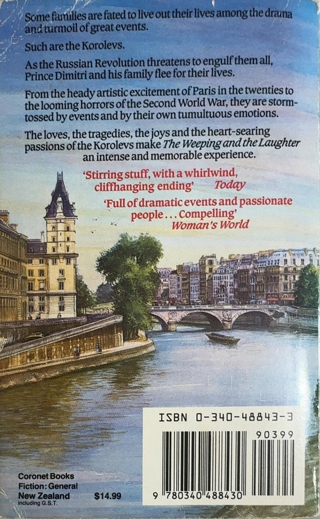 The Weeping and the Laughter - By Noel Barber - back cover
