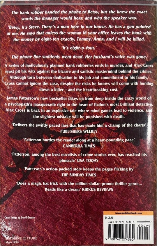 Roses Are Red - By James Patterson - back cover