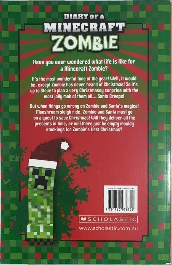 Have Yourself A Mouldy Minecraft Christmas - By Zack Zombie - back cover