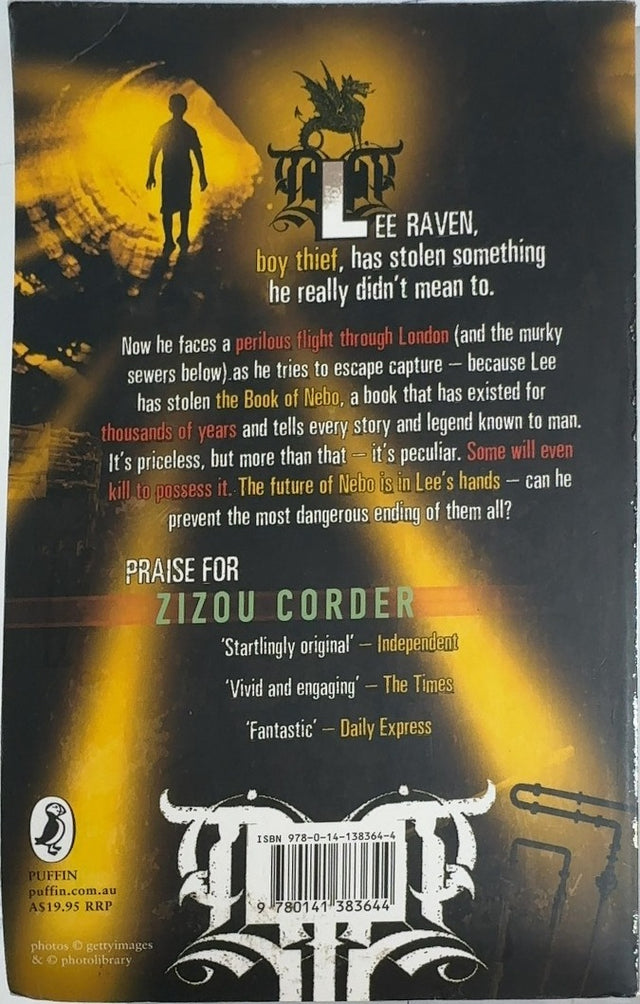 Lee Raven, Boy Thief - By Zizou Corder - back cover