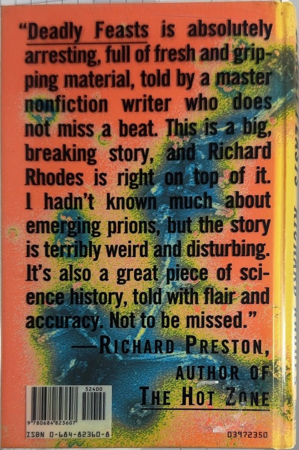 Deadly Feasts - By Richard Rhodes - back cover