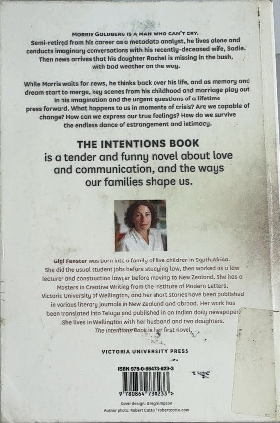 The Intentions Book - By Gigi Fenster - back cover