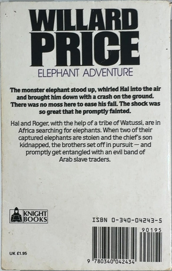 Elephant Adventure - By Willard Price - back cover