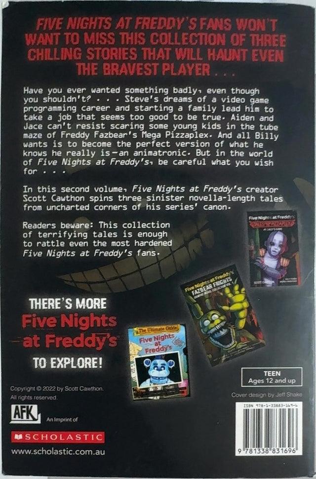 Five Nights at Freddy's - By Scott Cawthon & others - back cover