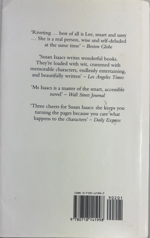 Lily White - By Susan Isaacs - back cover