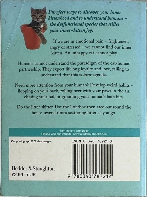 One Hundred Ways for a Cat to Find Its Inner Kitten - By Celia Haddon - back cover
