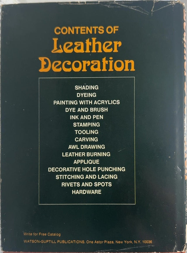 Leather Decoration - By Herb Genfan & others - back cover