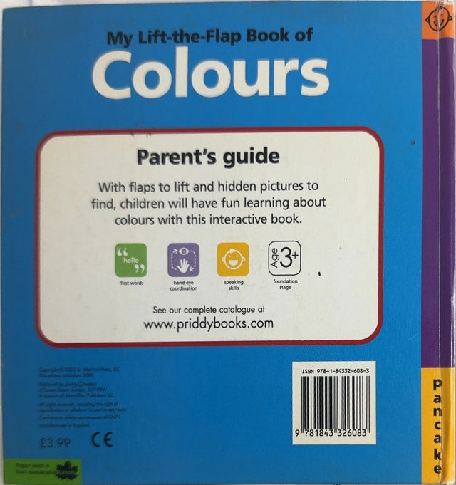 My Lift-the-Flap Book of Colours - By Pancake - back cover