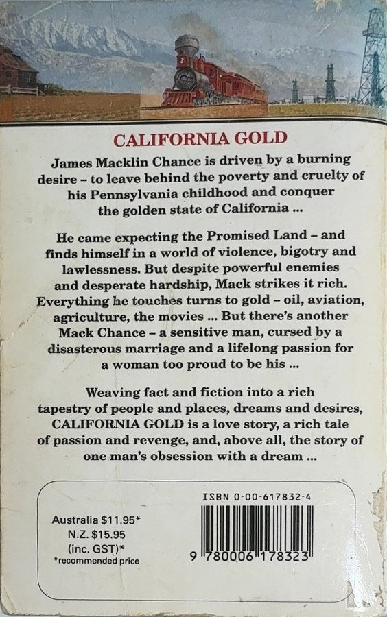 California Gold - By John Jakes - back cover