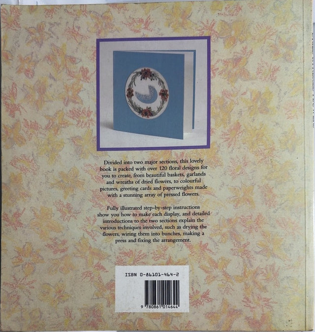 Dried & Pressed Flowers - By Sarah Waterkeyn & others - back cover