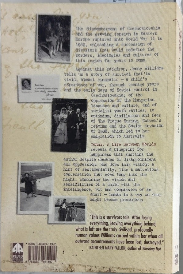 Yenni - By Eugenia Jenny Williams - back cover