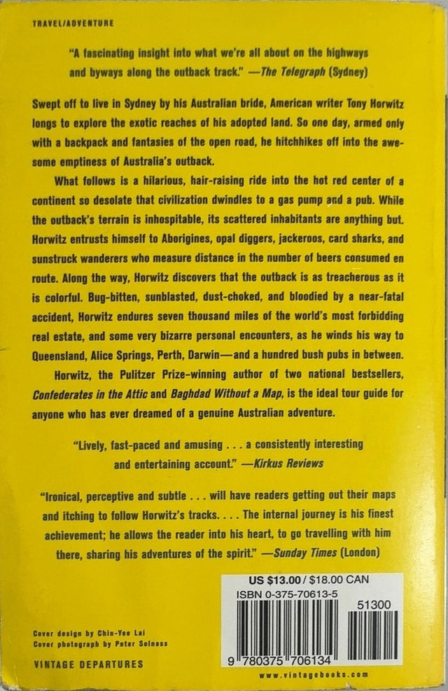One for the Road - By Tony Horwitz - back cover