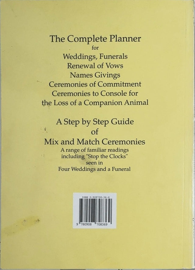 Civil Rites & Ceremonies - By Hilary Hudson - back cover