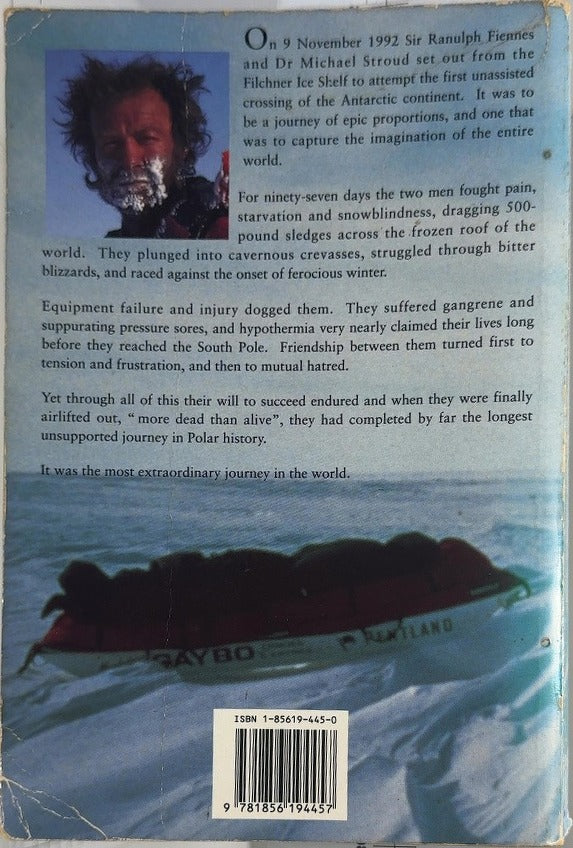 Mind Over Matter - By Ranulph Fiennes - back cover