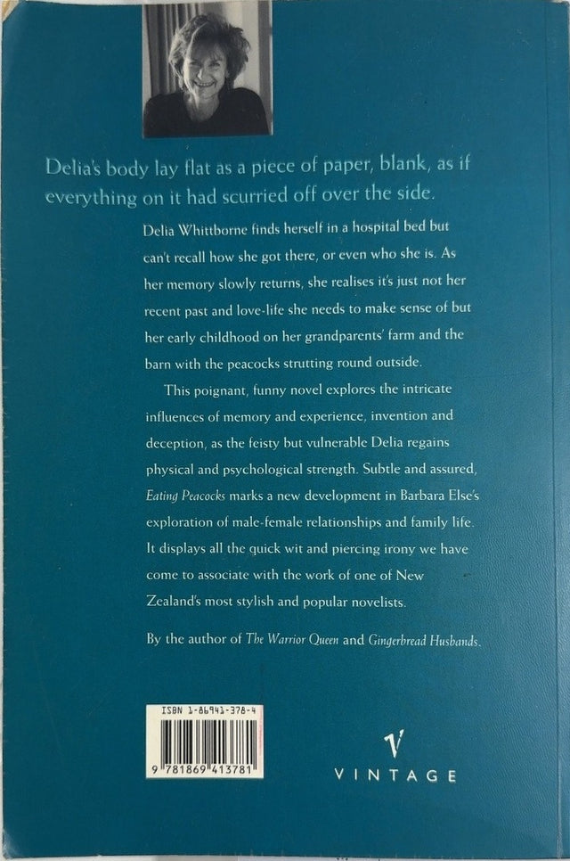 Eating Peacocks - By Barbara Else - back cover