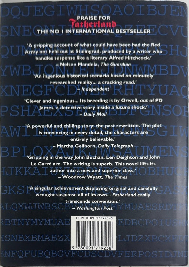 Enigma - By Robert Harris - back cover