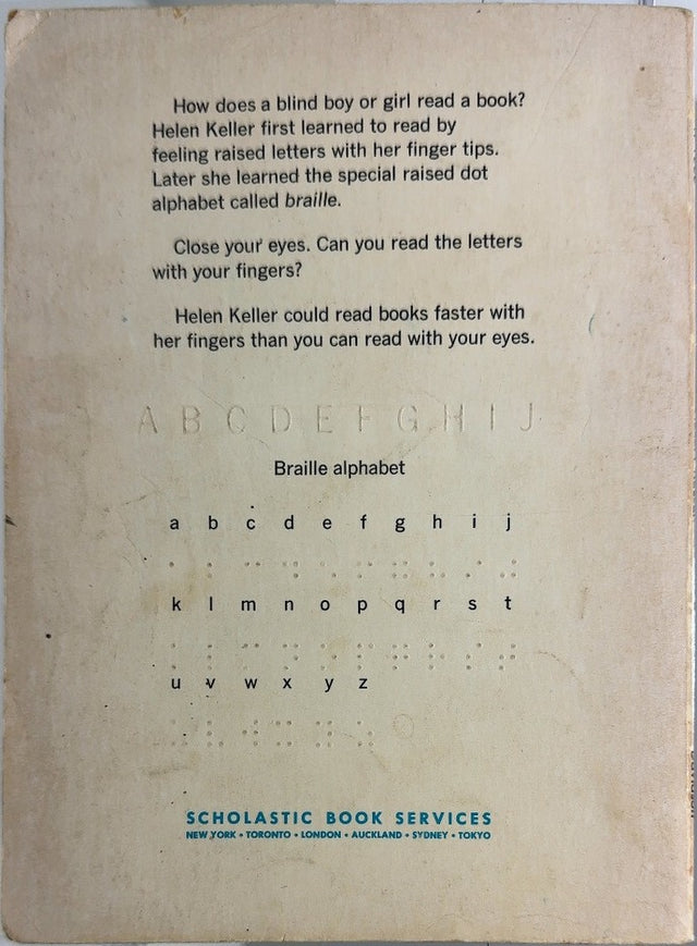Helen Keller - By Margaret Davidson - back cover
