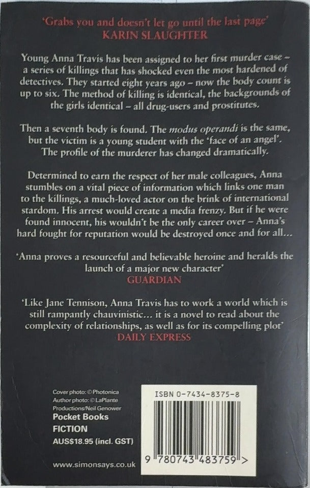 Above Suspicion - By Lynda La Plante - back cover