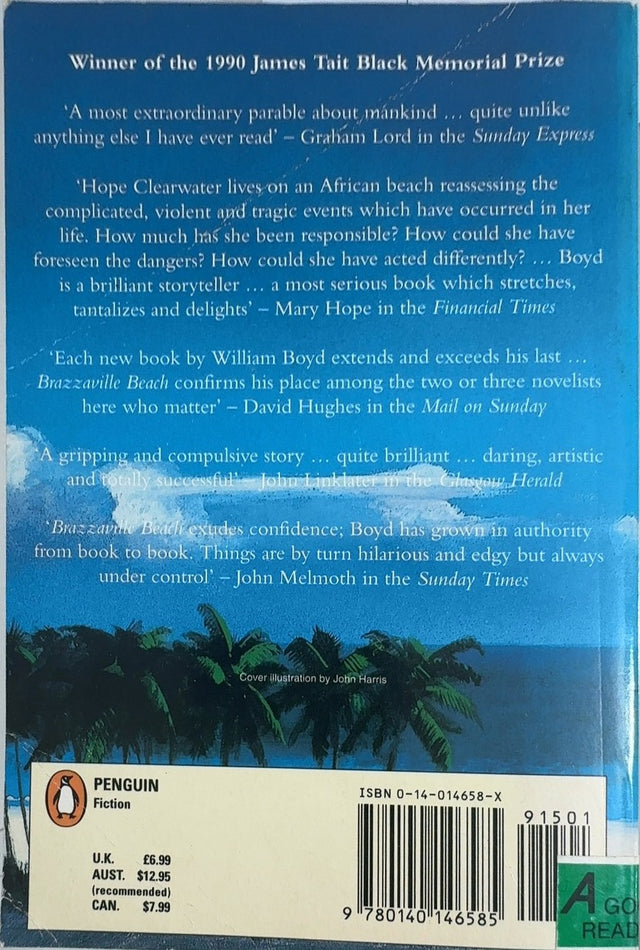 Brazzaville Beach - By William Boyd - back cover