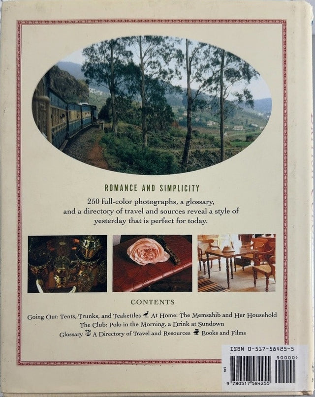 The Romance of British Colonial Style - By Tricia Foley & others - back cover