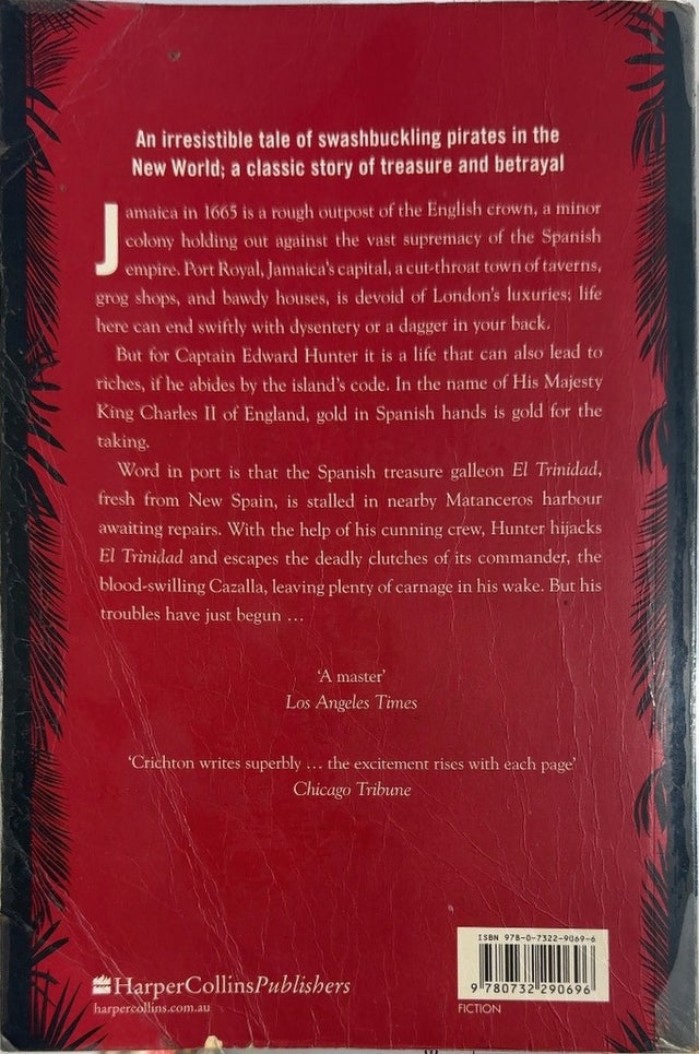 Pirate Latitudes - By Michael Crichton - back cover