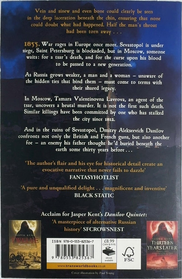 The Third Section - By Jasper Kent - back cover