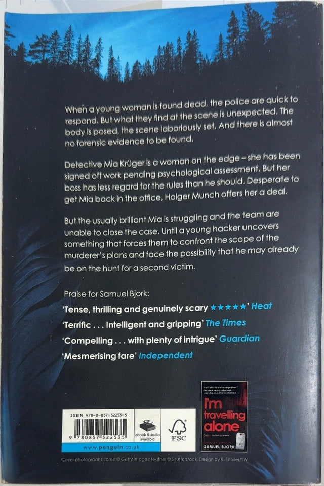 The Owl Always Hunts at Night - By Samuel Bjork - back cover