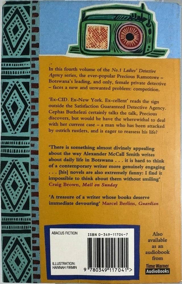 The Kalahari Typing School for Men - By Alexander McCall Smith - back cover