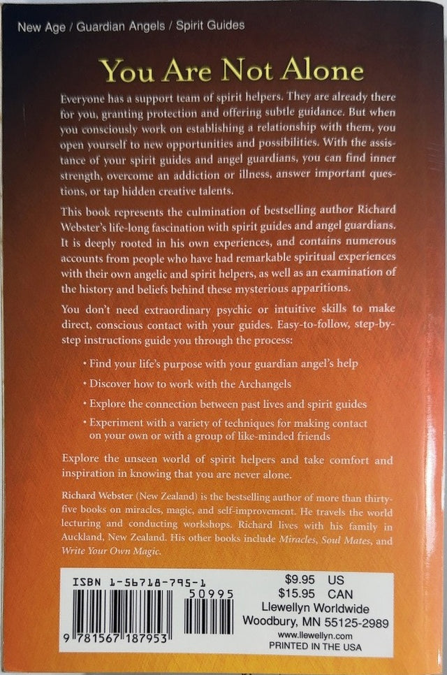 Spirit Guides & Angel Guardians - By Richard Webster - back cover