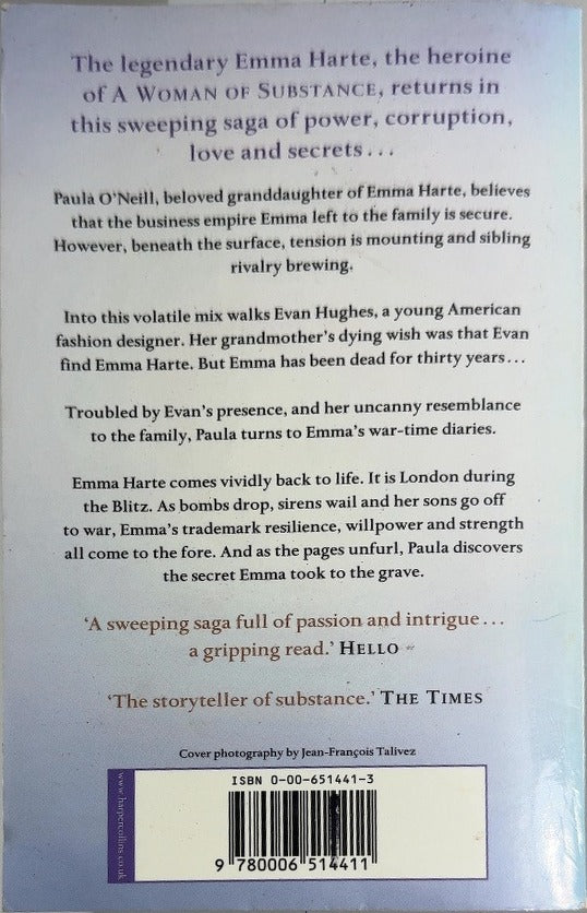 Emma's Secret - By Barbara Taylor Bradford - back cover