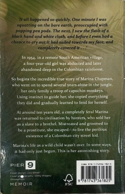 The Girl with No Name - By Marina Chapman - back cover