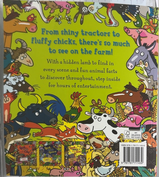 Spot the Lamb on the Farm - By Alexandra Koken - back cover