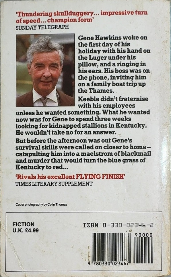 Blood Sport - By Dick Francis - back cover
