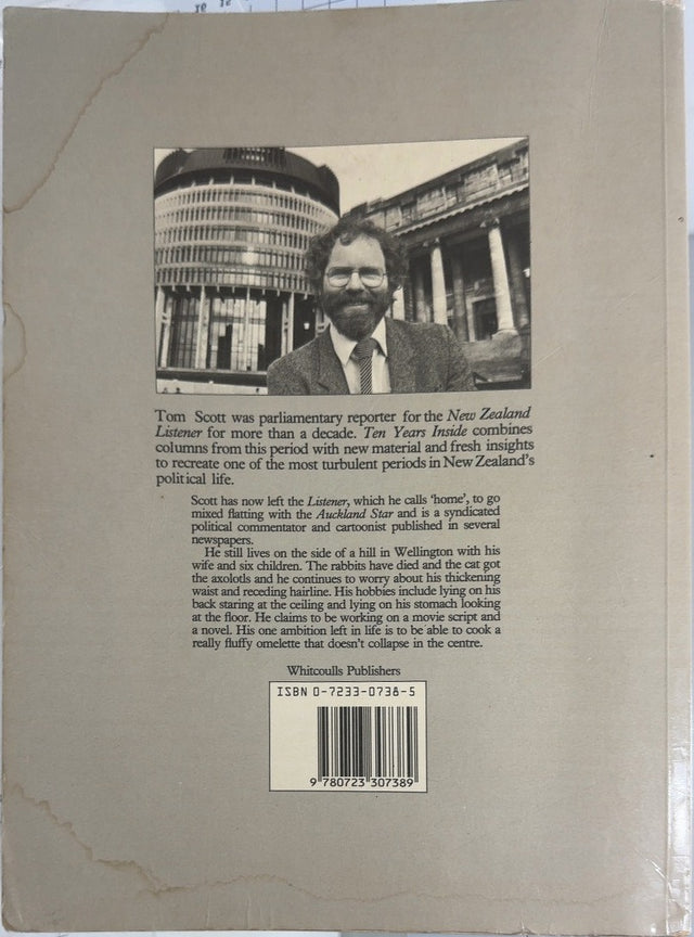 Ten Years Inside - By Tom Scott - back cover