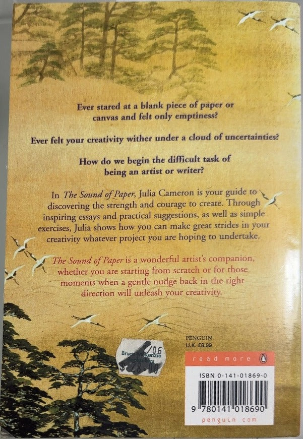 The Sound of Paper - By Julia Cameron - back cover