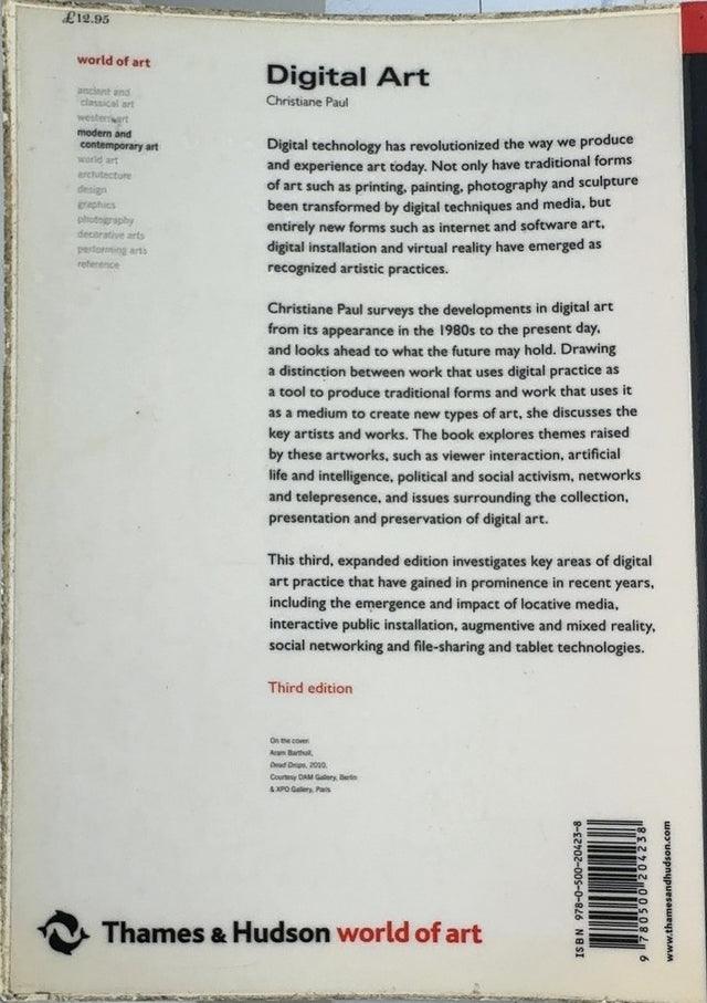 Digital Art - By Christiane Paul - back cover