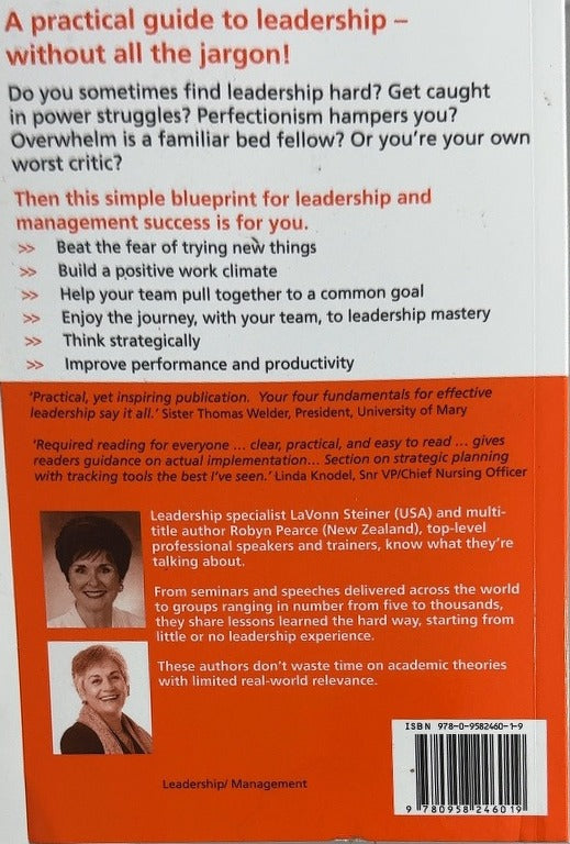 Leadership - By Robyn Pearce & others - back cover