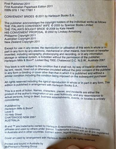 Convenient Brides_Catherine Spencer, Kate Hewitt, Lindsay Armstrong