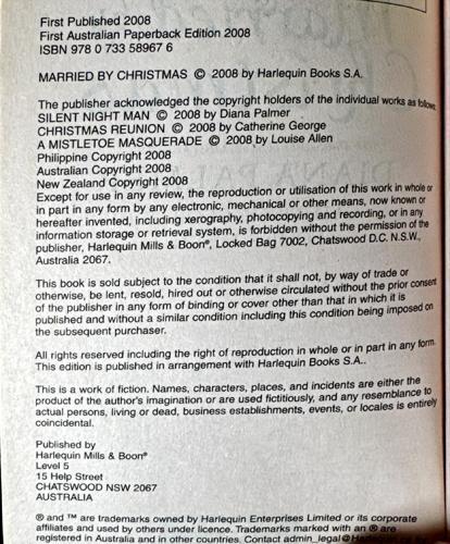 Married by Christmas_Diana Palmer, Catherine George, Louise Allen