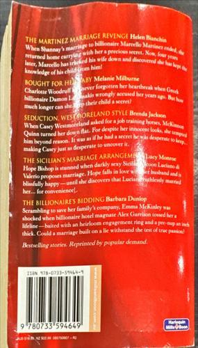 No.1 Bestsellers Collection_Helen Bianchin, Melanie Milburne, Brenda Jackson, Lucy Monroe, Barbara Dunlop