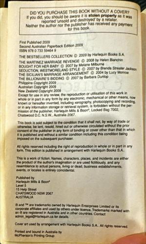 No.1 Bestsellers Collection_Helen Bianchin, Melanie Milburne, Brenda Jackson, Lucy Monroe, Barbara Dunlop