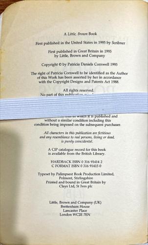 bookworms_From Potter's Field_Patricia Cornwell